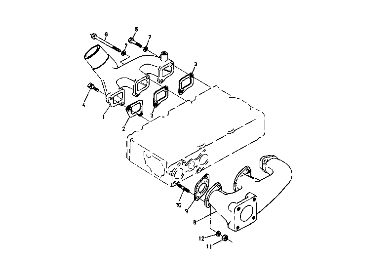 Inlet Manifold Exhaust Manifold Group