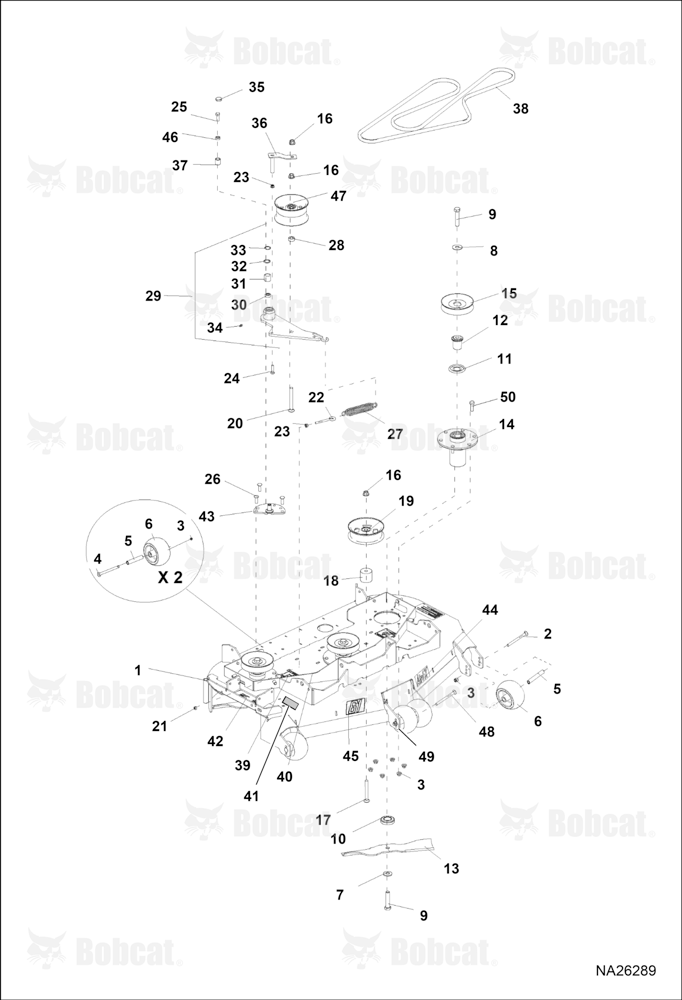 61" Side Deck ASSY