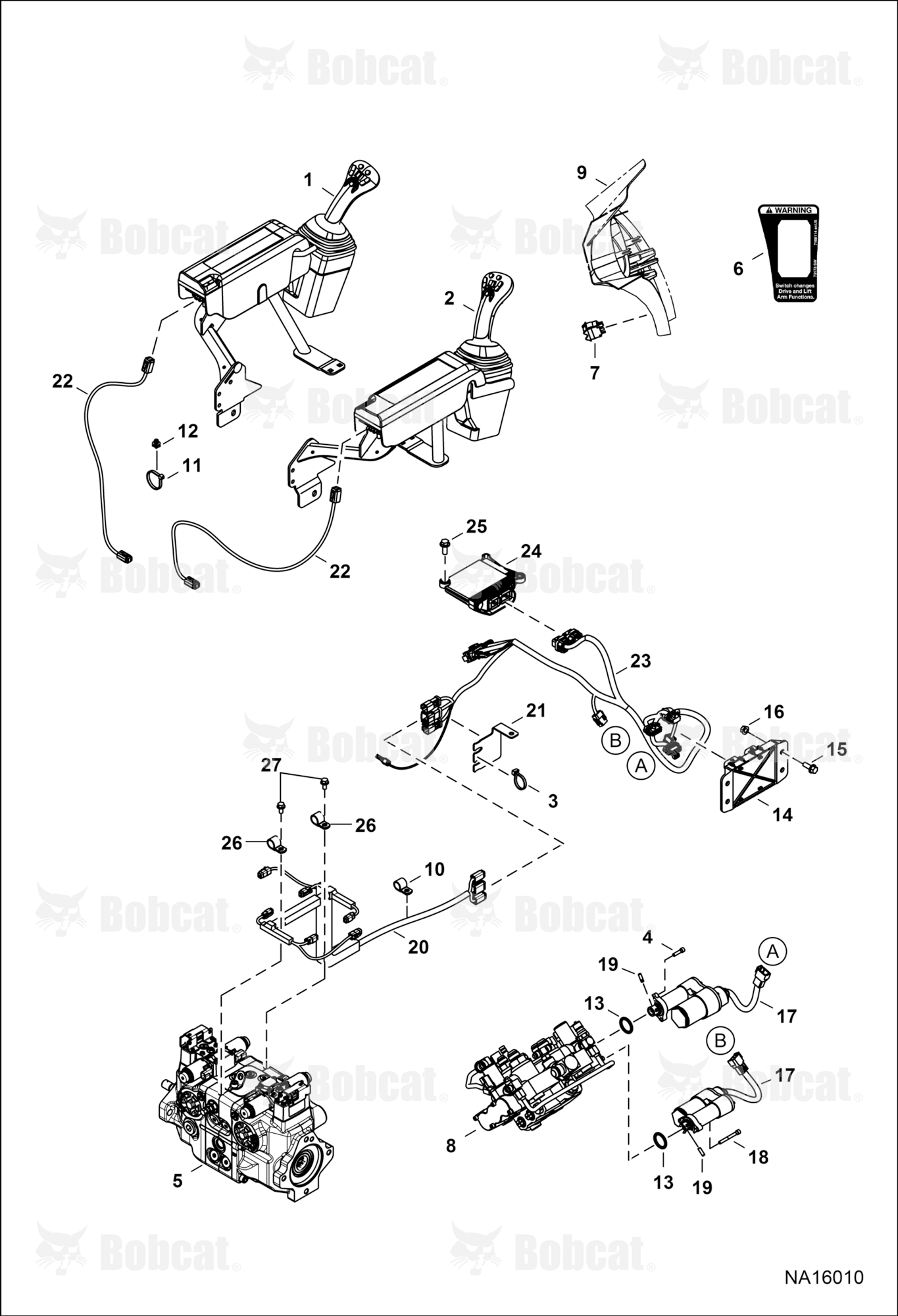 Controls Electrical (Selectable Joystick Controls)  B3GZ12901 & Above