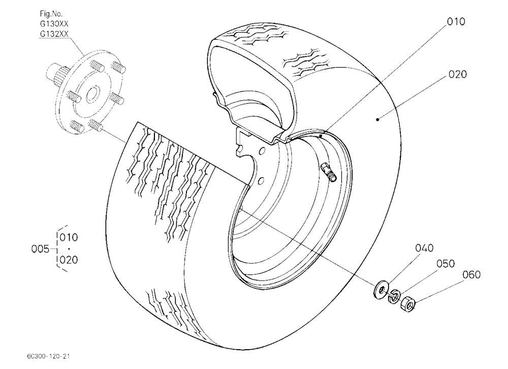 Front Wheel (21*8.00-10)