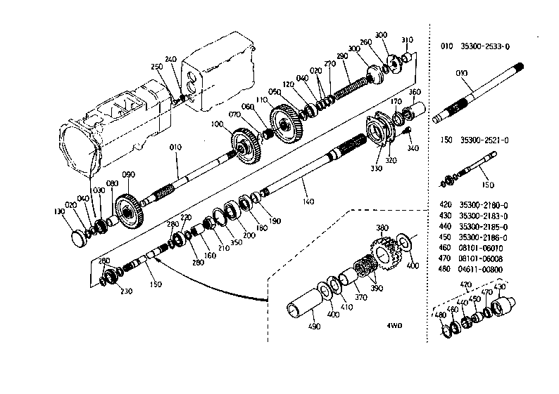 Pto Counter Shaft