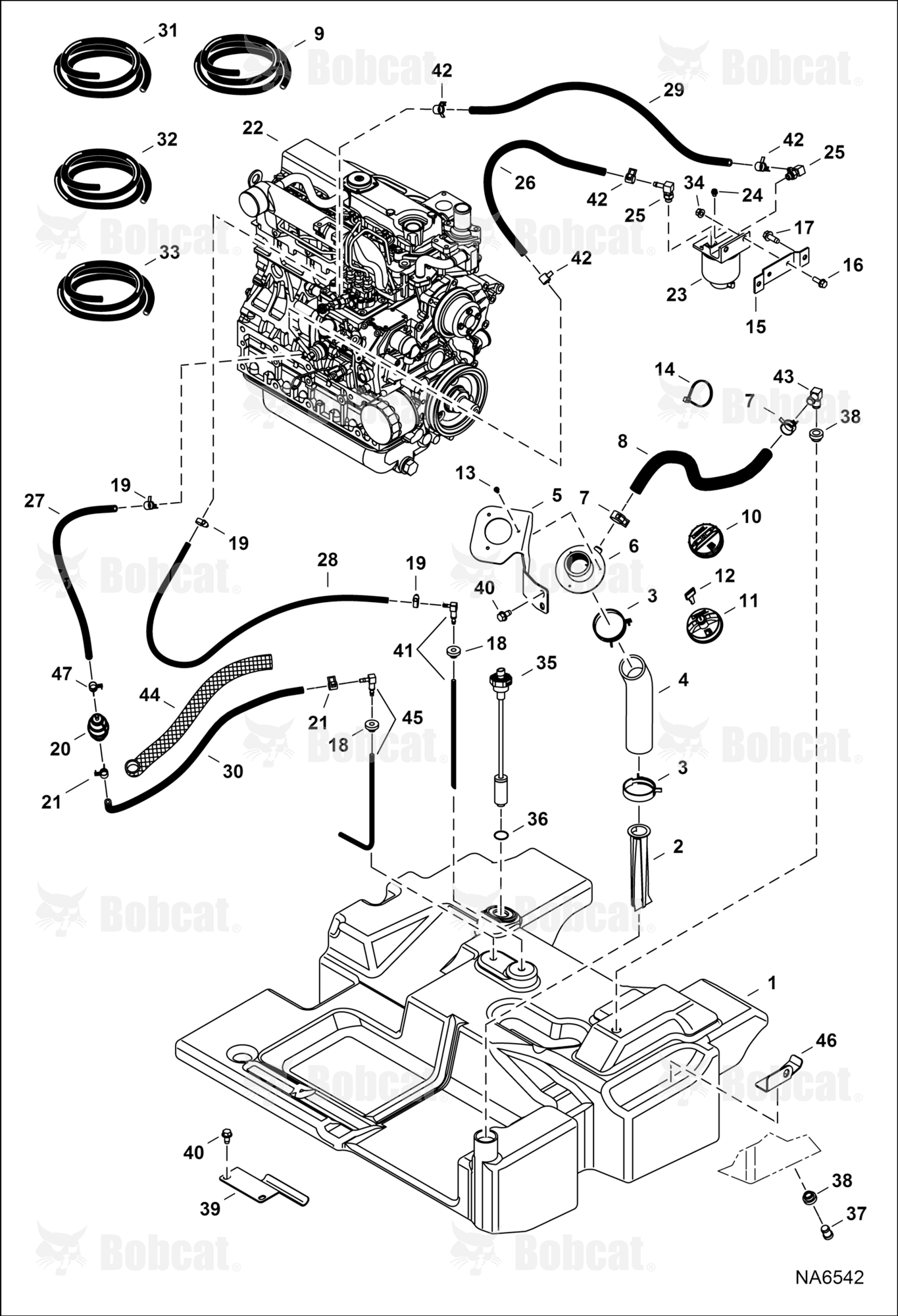 Fuel System  B42411001 - B42412800