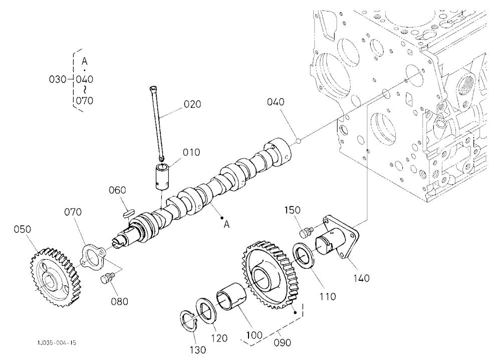 Camshaft And Idle Gear Shaft