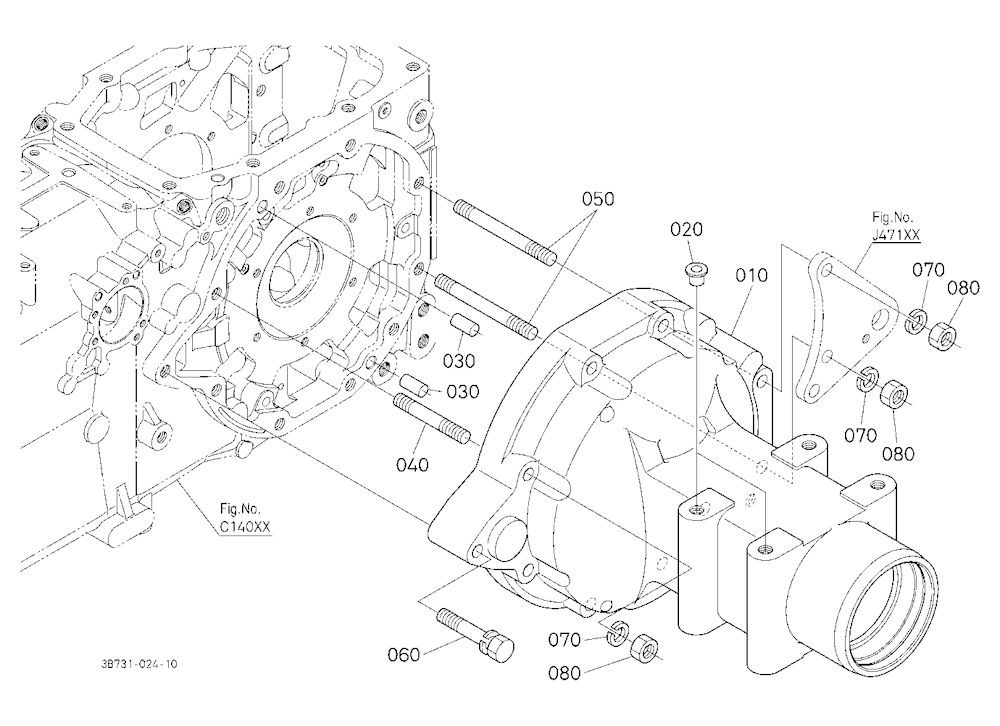 Rear Axle Case Lh