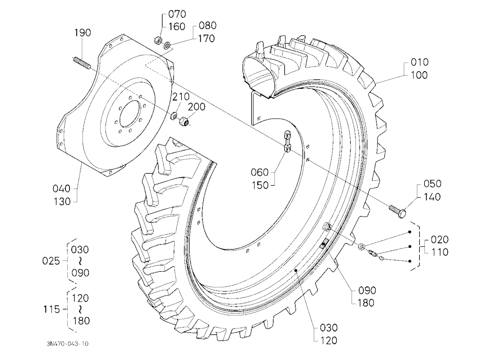 Rear Wheel (9.5R48)