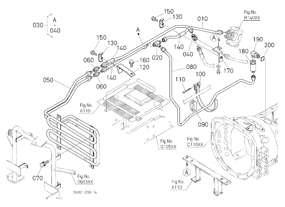 Hydraulic Oil Line (Oil Cooler) [Rops Type]