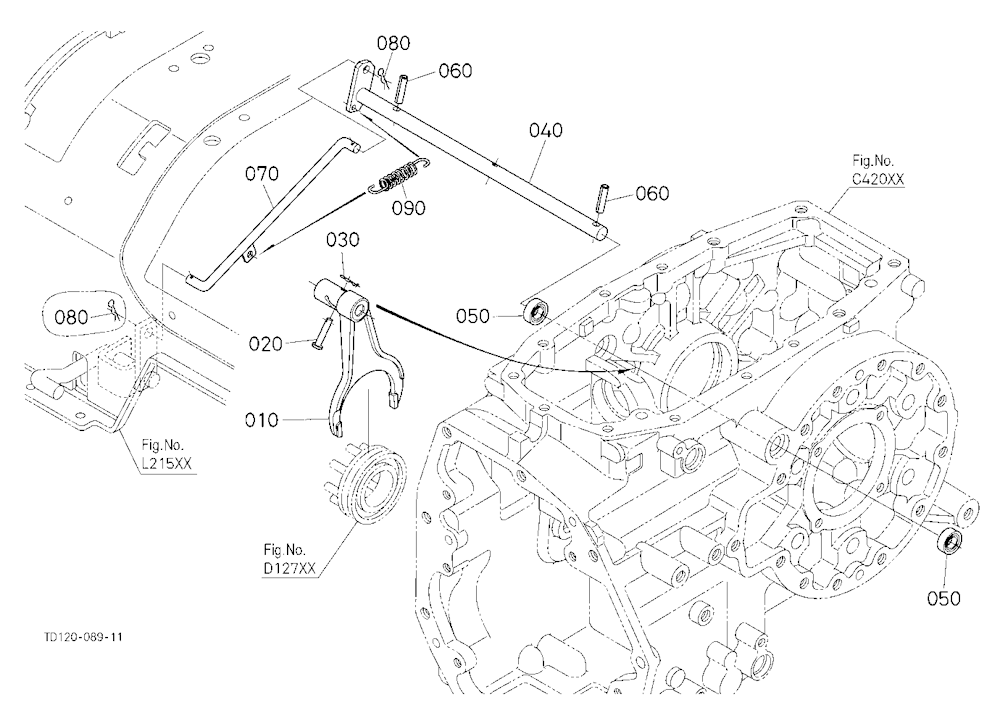 Rear Differential Lock Shift Fork