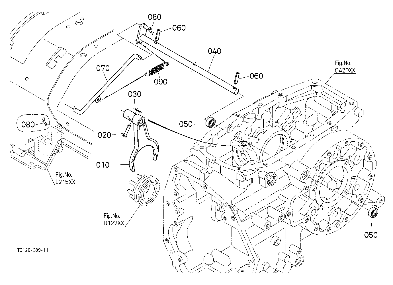 Rear Differential Lock Shift Fork