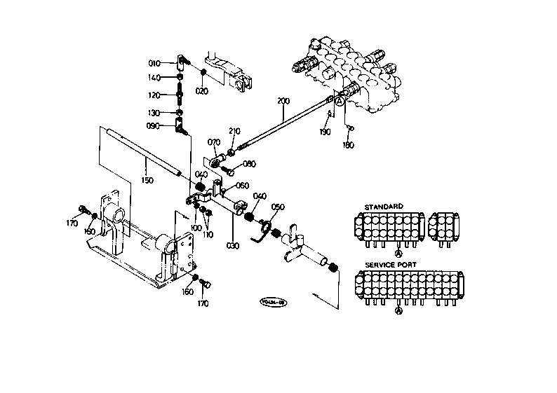 Control Lever (Travel Rh-2) [Kh-41(H)]