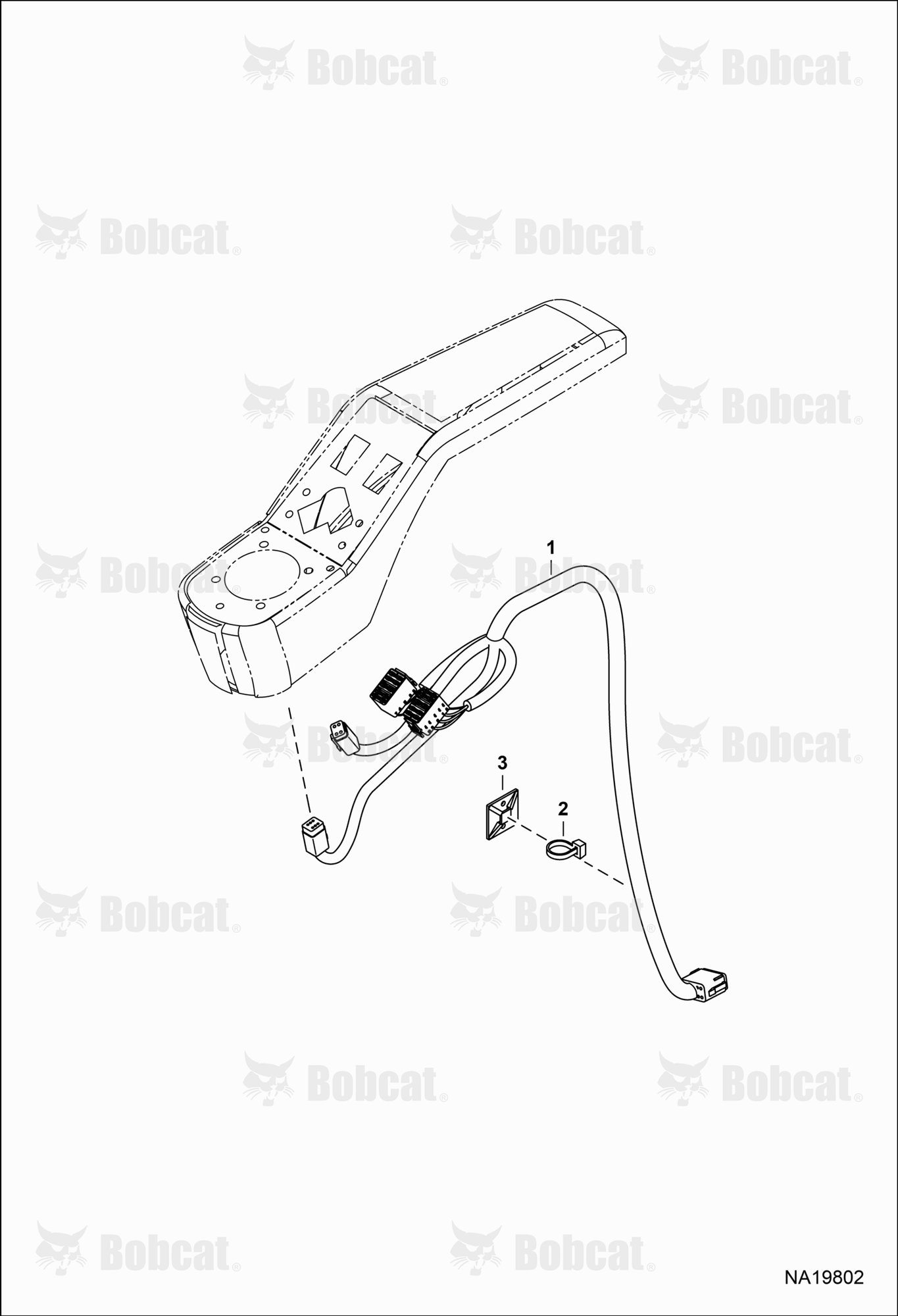 CAB Electrical Circuitry (Control Harness) (Suspended Armrest)