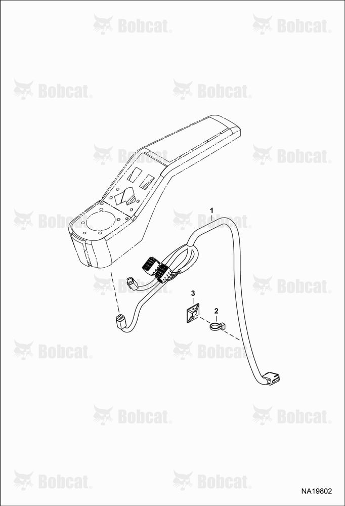 CAB Electrical Circuitry (Control Harness) (Suspended Armrest)