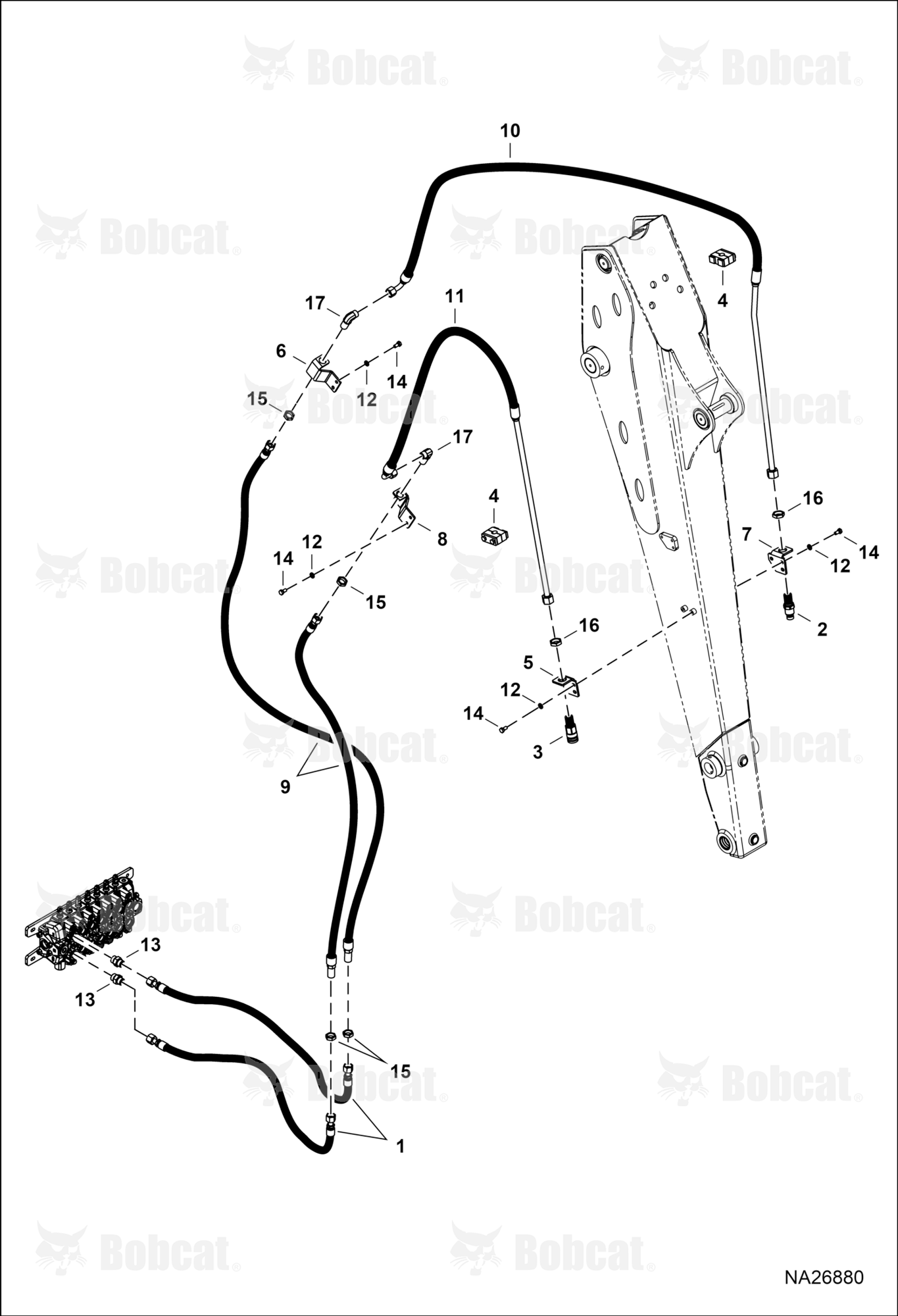 Auxiliary Hydraulics (Backhoe) (Standard Arm)