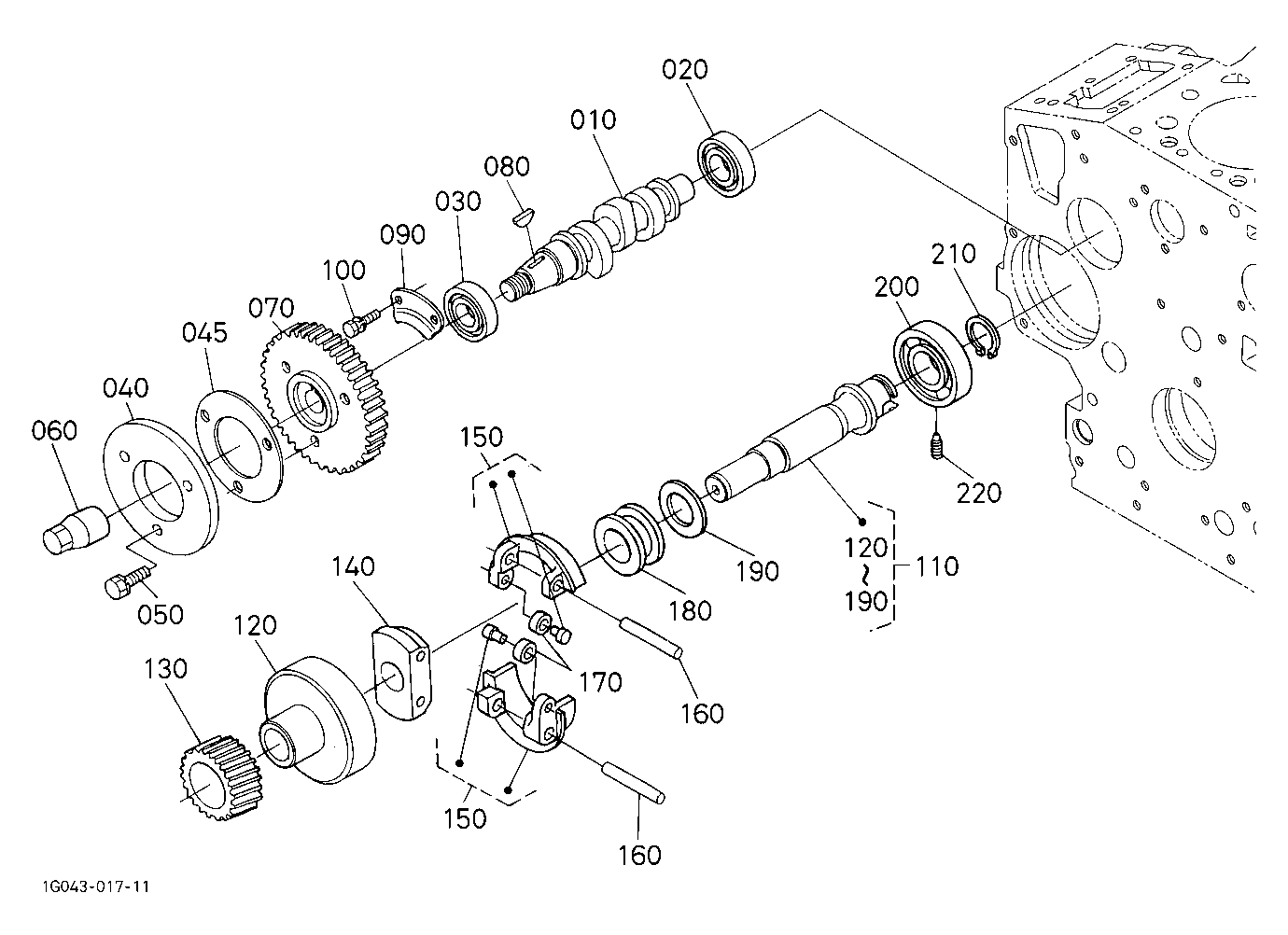 Fuel Camshaft And Governor Shaft