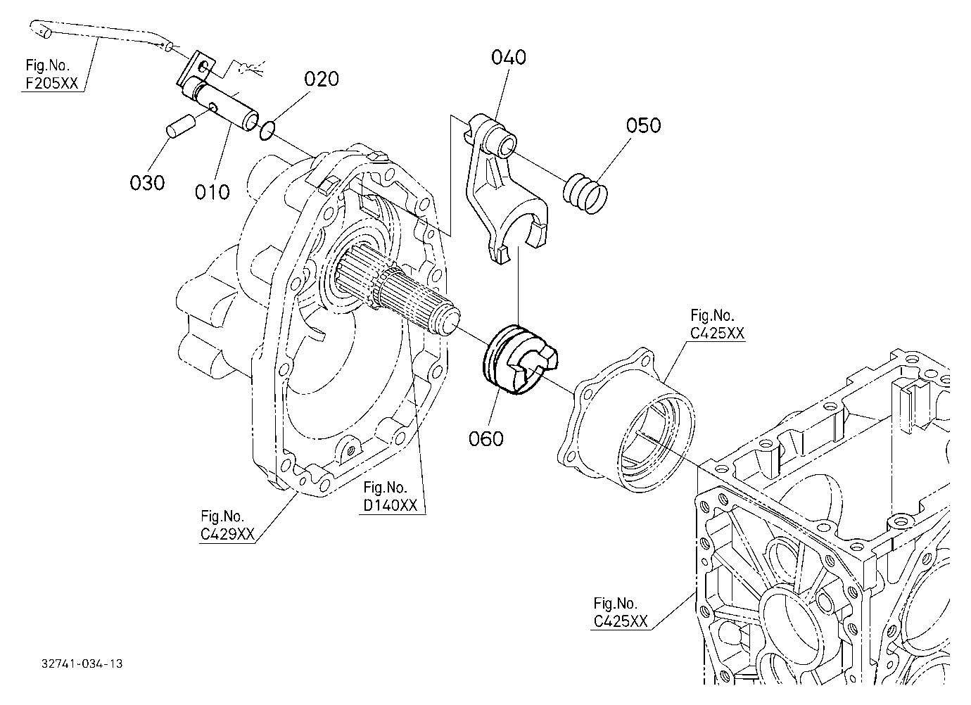 Differential Lock Shift Fork