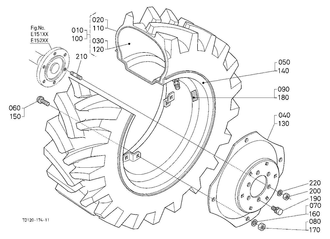 Rear Wheel (12.4-24 R1)