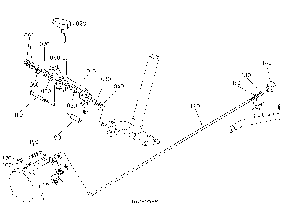 Accel.Lever And Engine Stop Rod