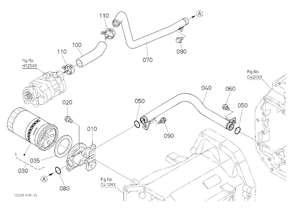 Hydraulic Oil Line (Inlet)