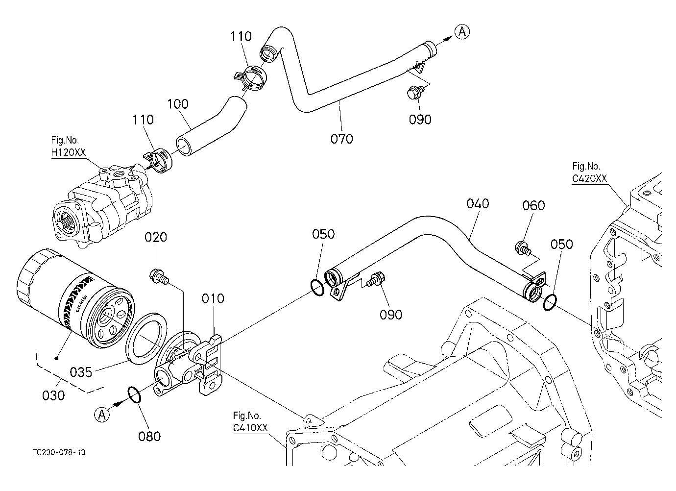 Hydraulic Oil Line (Inlet)