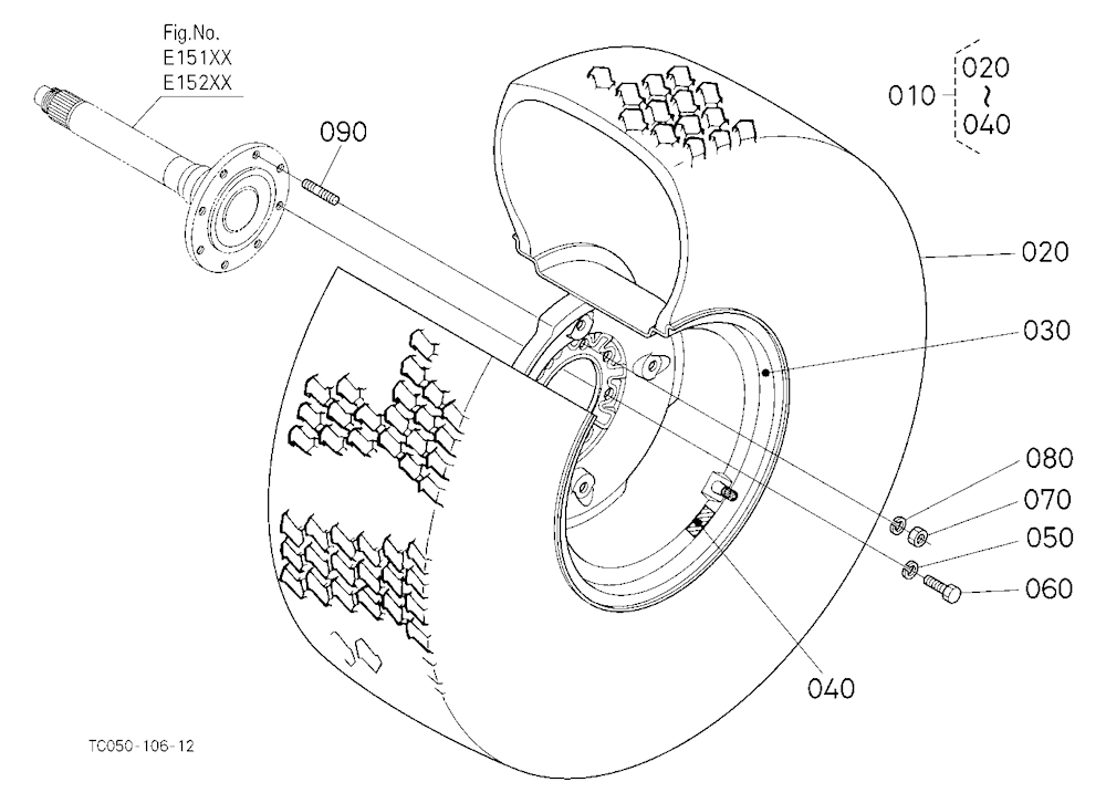 Rear Wheel (44*18-20)