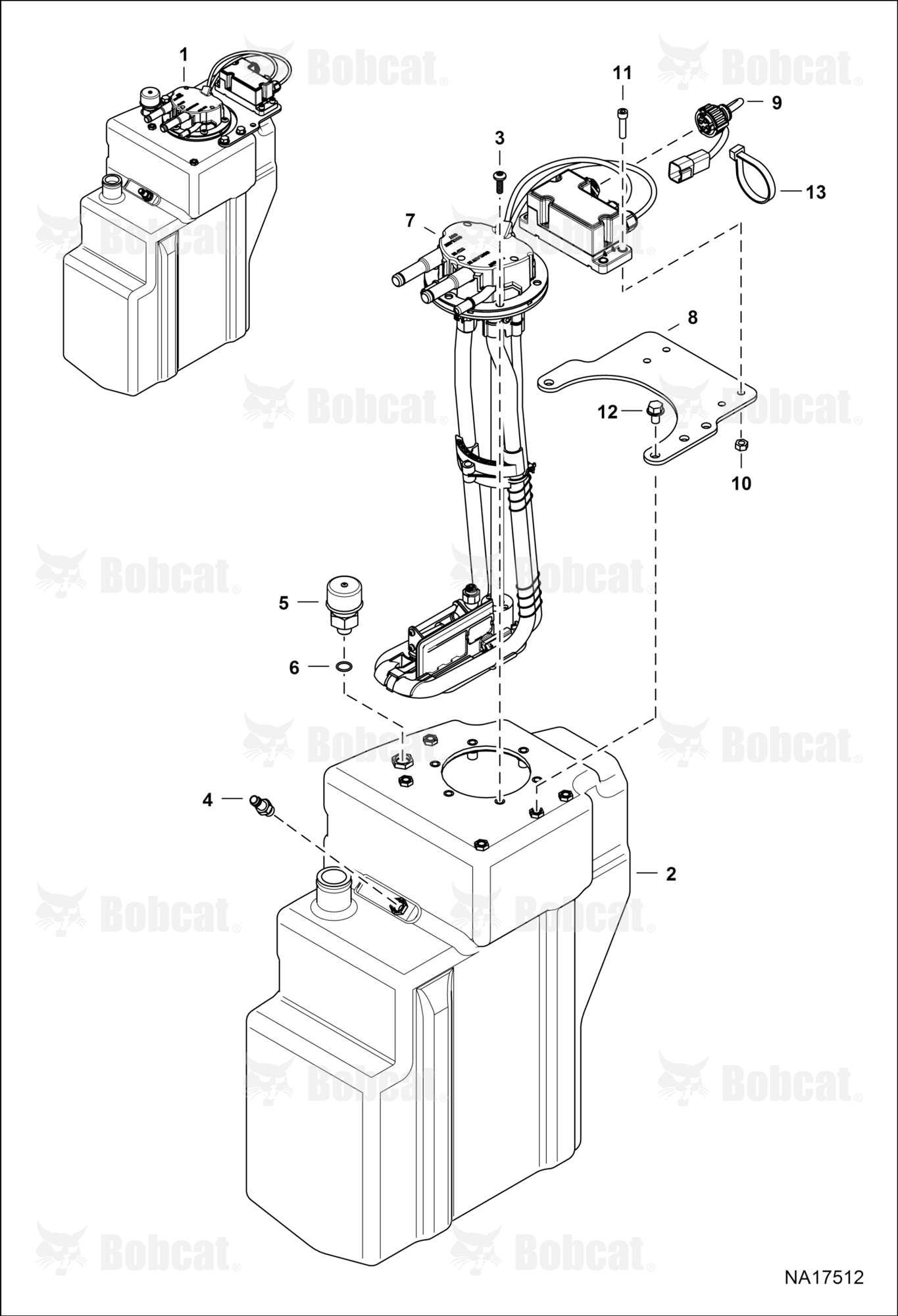 Engine & Attaching Parts (SCR System) (Tank) (W/ Integrated Module)  B3BY11595 & Above