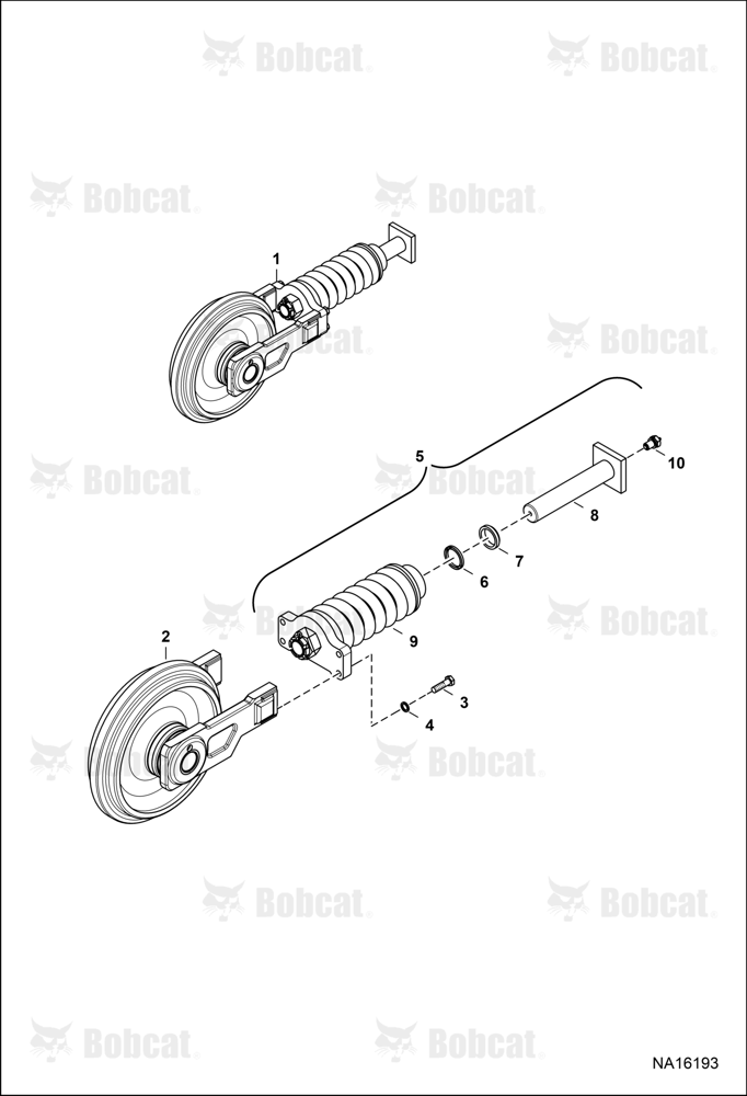 Track Tensioner & Idler  B33213345 & Above