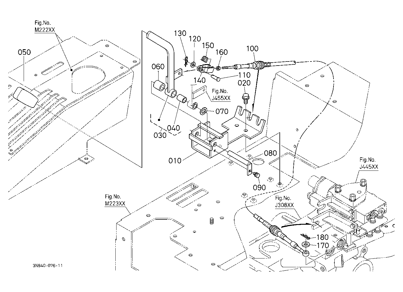 Auxiliary Control Valve Lever (1St)