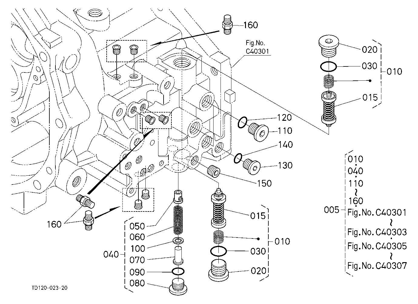 Hst (Relief Valve) [Component Parts]