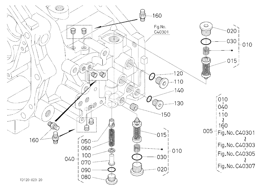 Hst (Relief Valve) [Component Parts]
