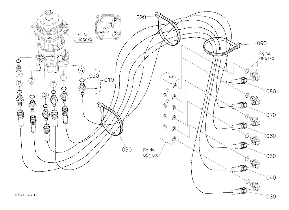 Oil Piping (Control Lh)