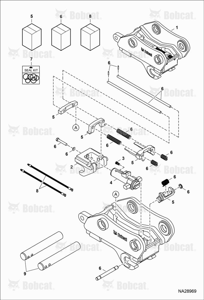 Coupler (Pin Grabber Quick Coupler) (QC70) (E220) (E245)