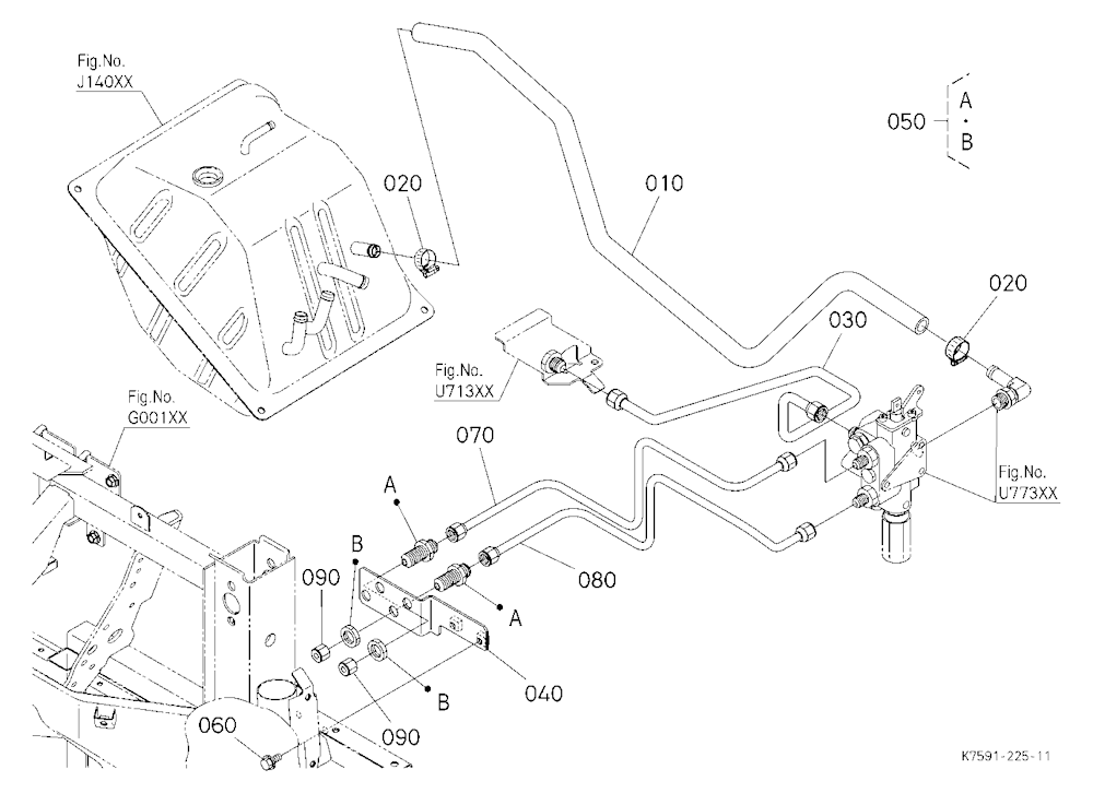 Hyd.Single Valve Kit (Oil Line) (W/G No.V5273) [Op