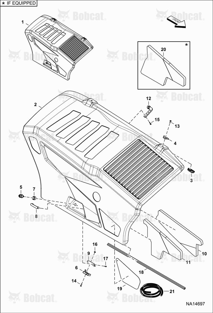 Engine Basket & Hood (Hood Assembly) (W/Separate Handle & Unlock Button)