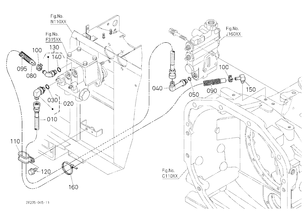 Brake Master Cylinder Pipe