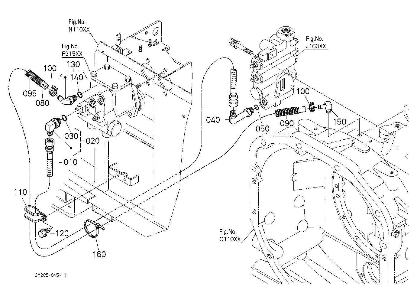 Brake Master Cylinder Pipe