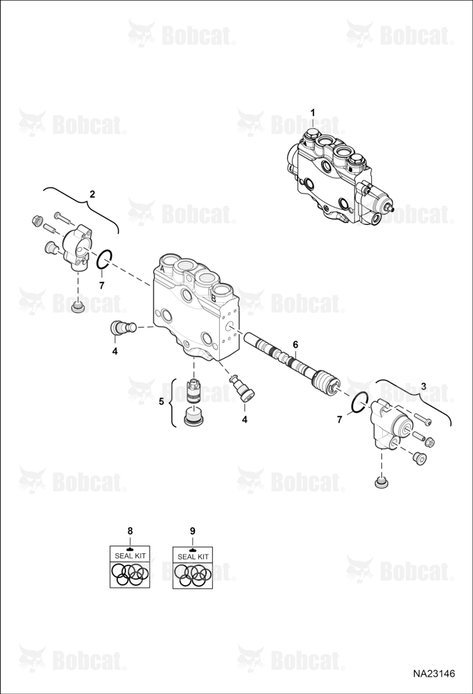 Hydraulic Control Valve (Slew Section)