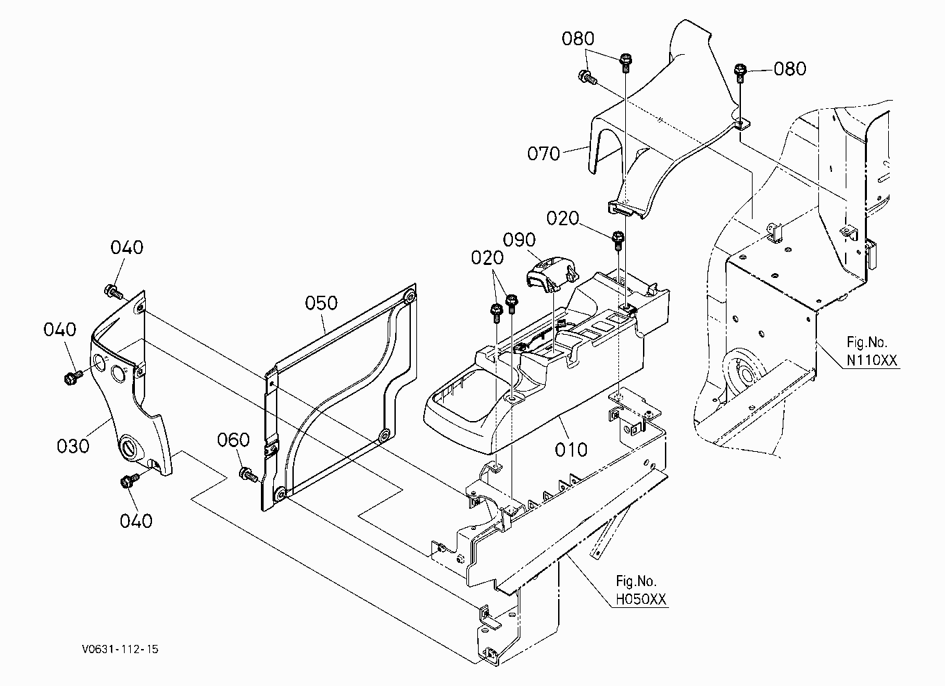 COVER (LH) [HYDRAULIC HITCH]
