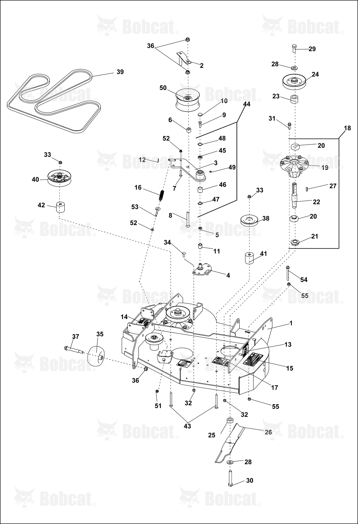 36" Side Deck ASSY