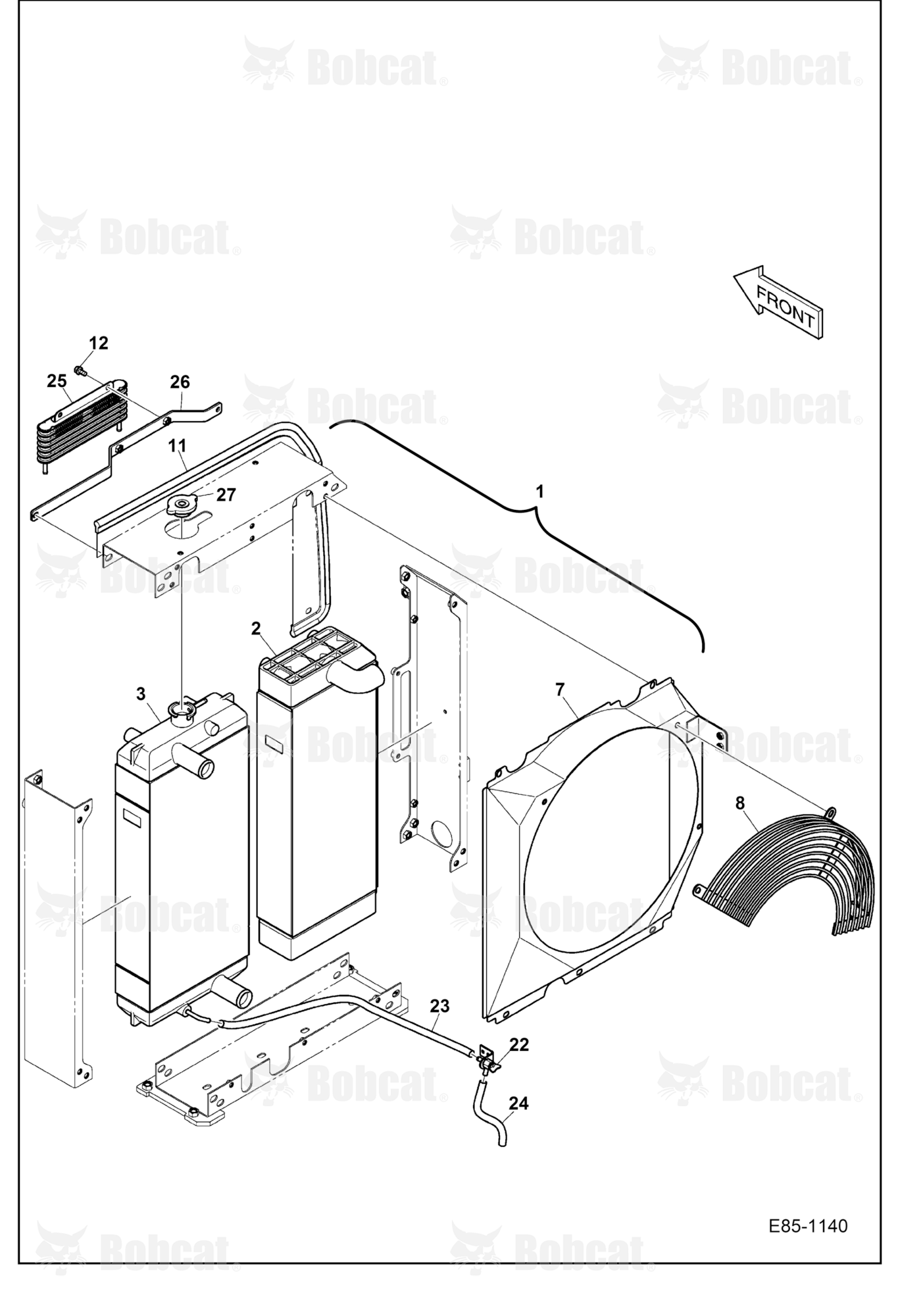 Engine & Attaching Parts (Radiator)