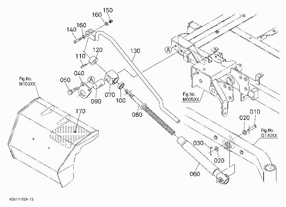 MOWER LIFT KIT (W/G.No.ZD3117) (OPTION)