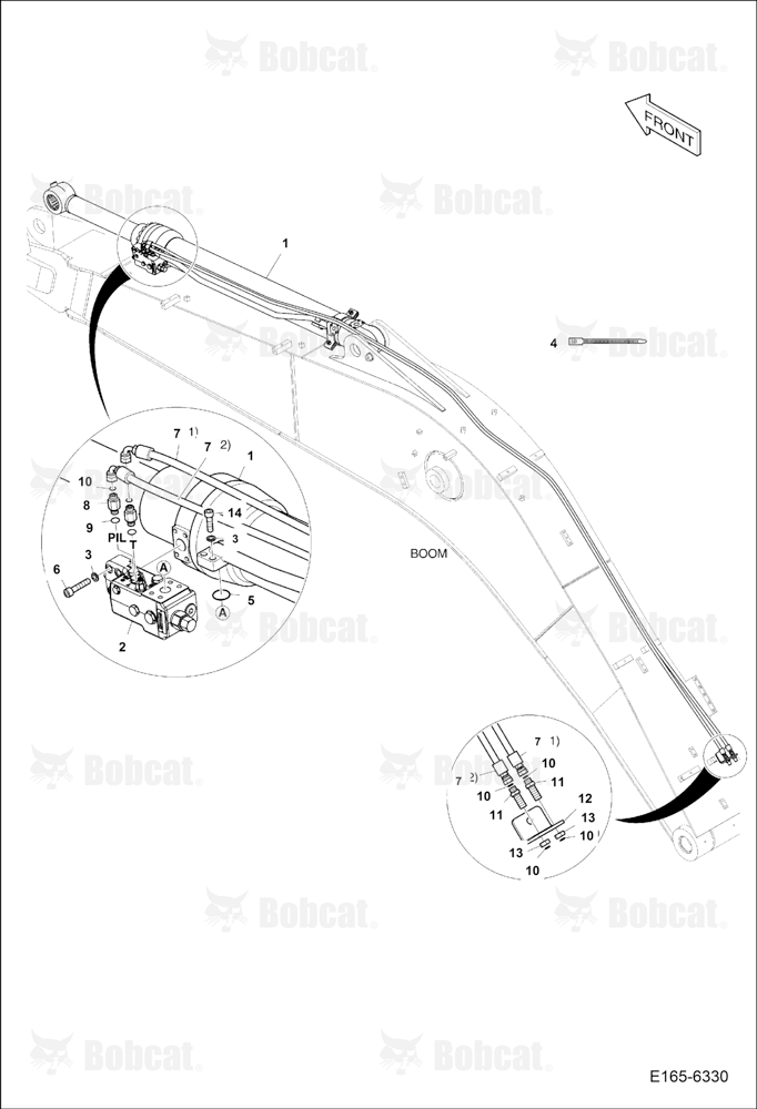 Boom Piping (Arm Lock Valve)