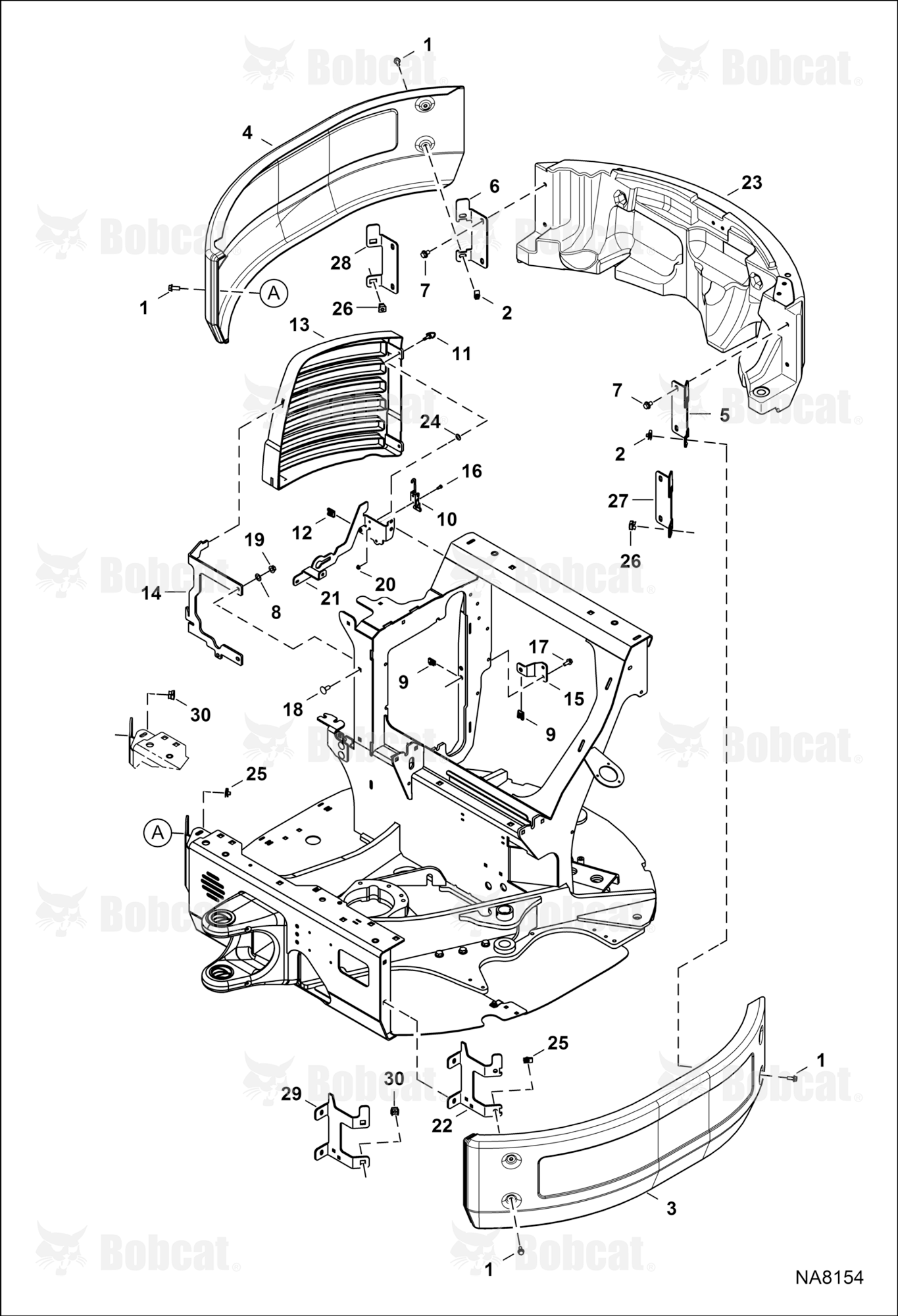 Upperstructure (Side Cover & Screen)
