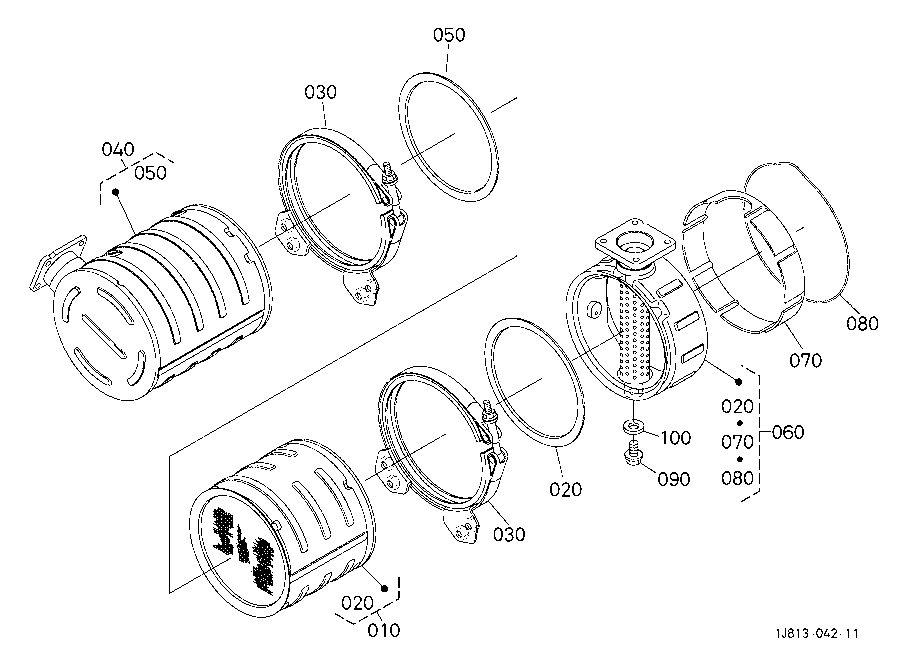 Diesel Particulate Filter Muffler