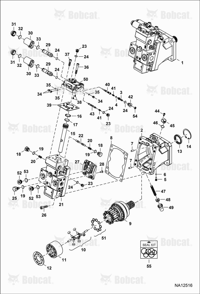 Hydrostatic Motor B55H11001 & Above