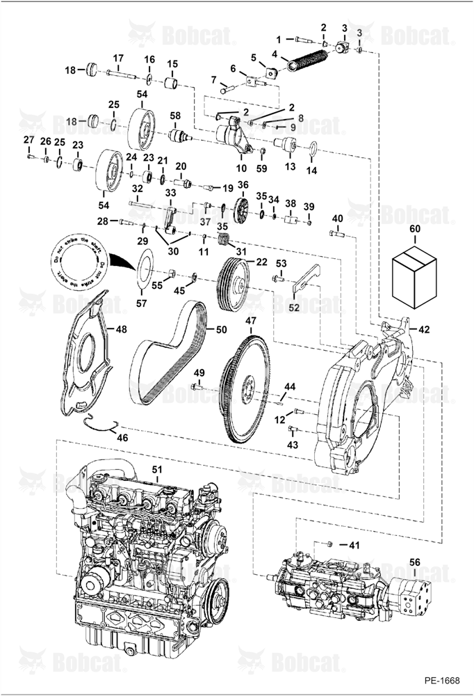 Engine & Attaching Parts (Belt Drive System)