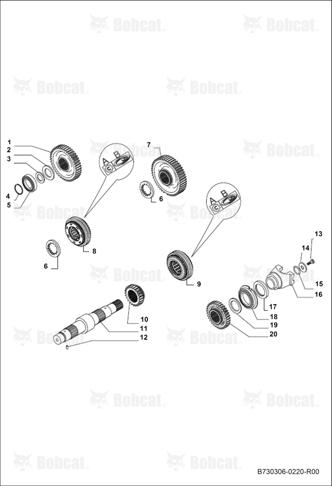 2WD 2WS-TRANSMISSION/SECONDARY Shaft