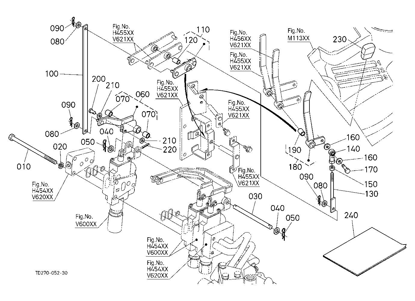 Auxiliary Control Valve Lever (3Rd) (W/G No.L8348)