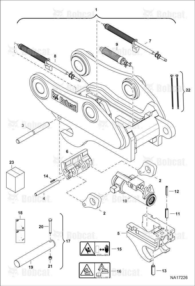 Coupler (Pin Grabber Quick Coupler) (E145)  B4Z200101 & Above