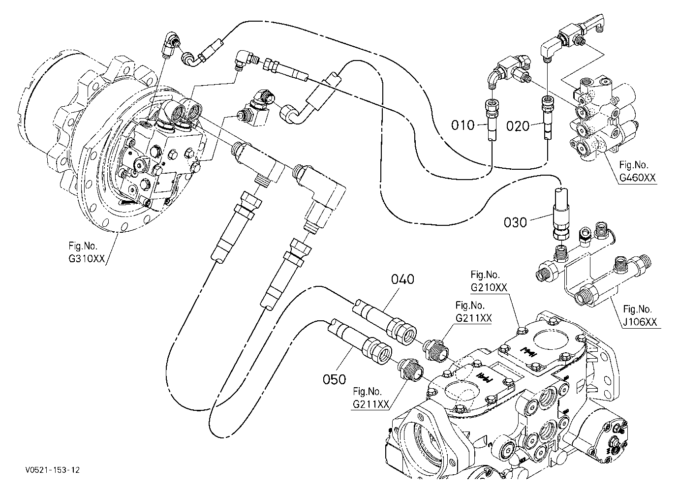 Oil Piping (Travel Rh)