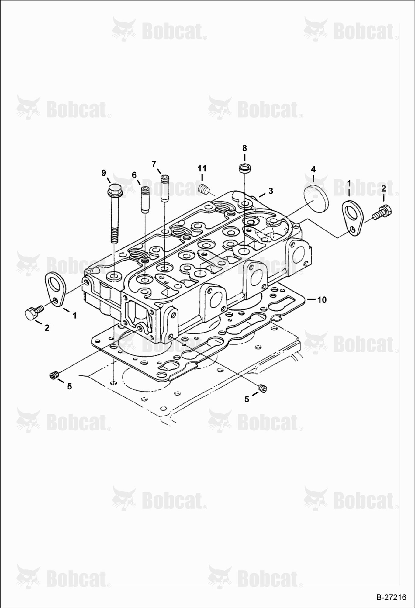 Cylinder Head (Kubota - D1005-E3B-BC-3)(Tier IV Replacement)