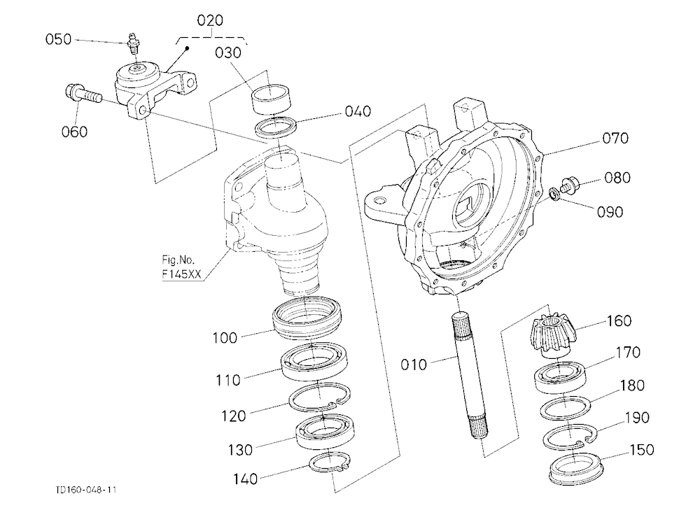 Front Axle Case Lh